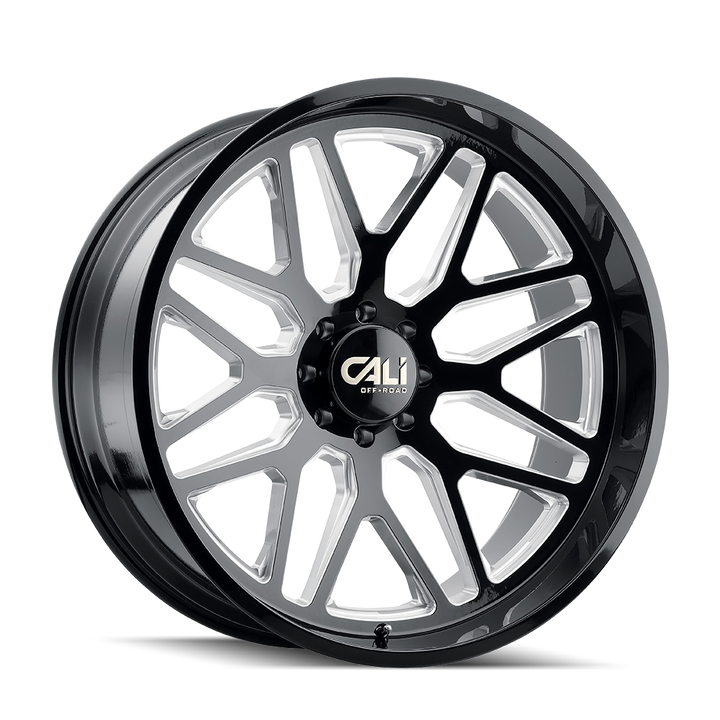 CALI OFFROAD INVADER (9115) GLOSS BLACK MILLED - 9115-24483BM