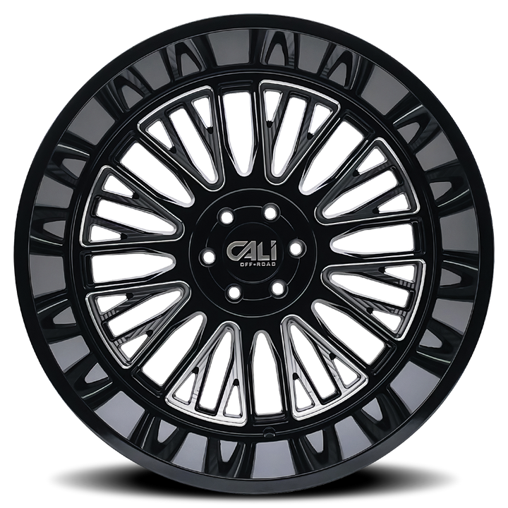 CALI OFFROAD VERTEX (9116) BLACK MILLED - 9116-2136BM