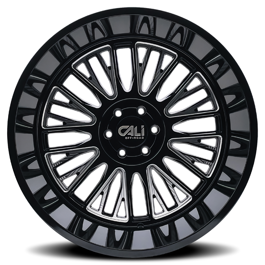 CALI OFFROAD VERTEX (9116) BLACK MILLED - 9116-22283BM