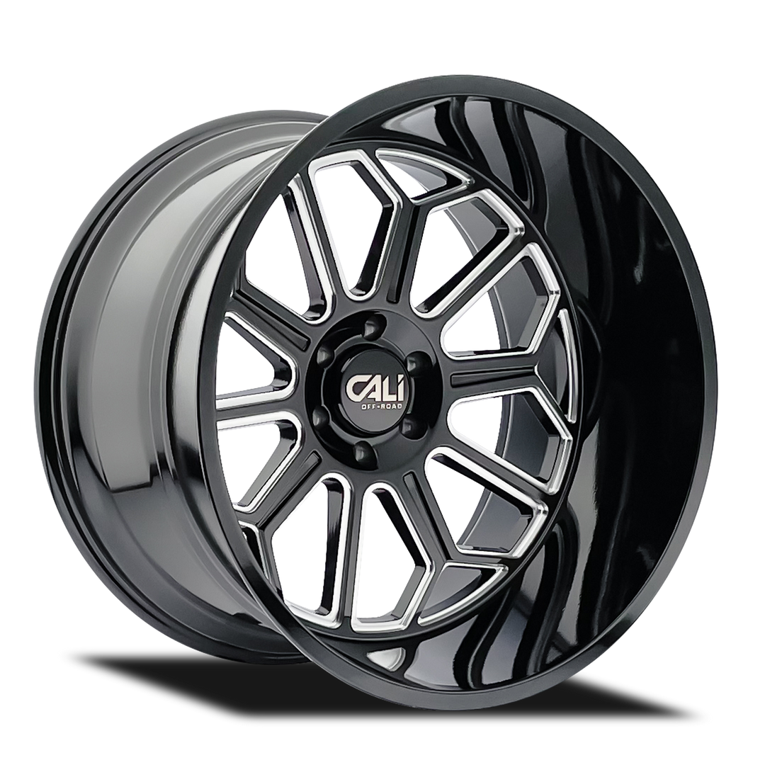 CALI OFFROAD AUBURN (9117) GLOSS BLACK MILLED - 9117-24478BM