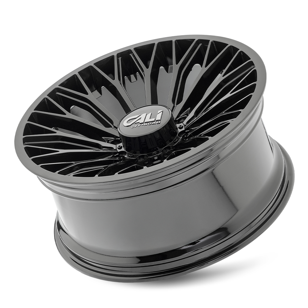 CALI OFF-ROAD EVOKE 9119 GLOSS BLACK 22X10 8-165.1 -19MM 125.2MM 9119-22181GB-19