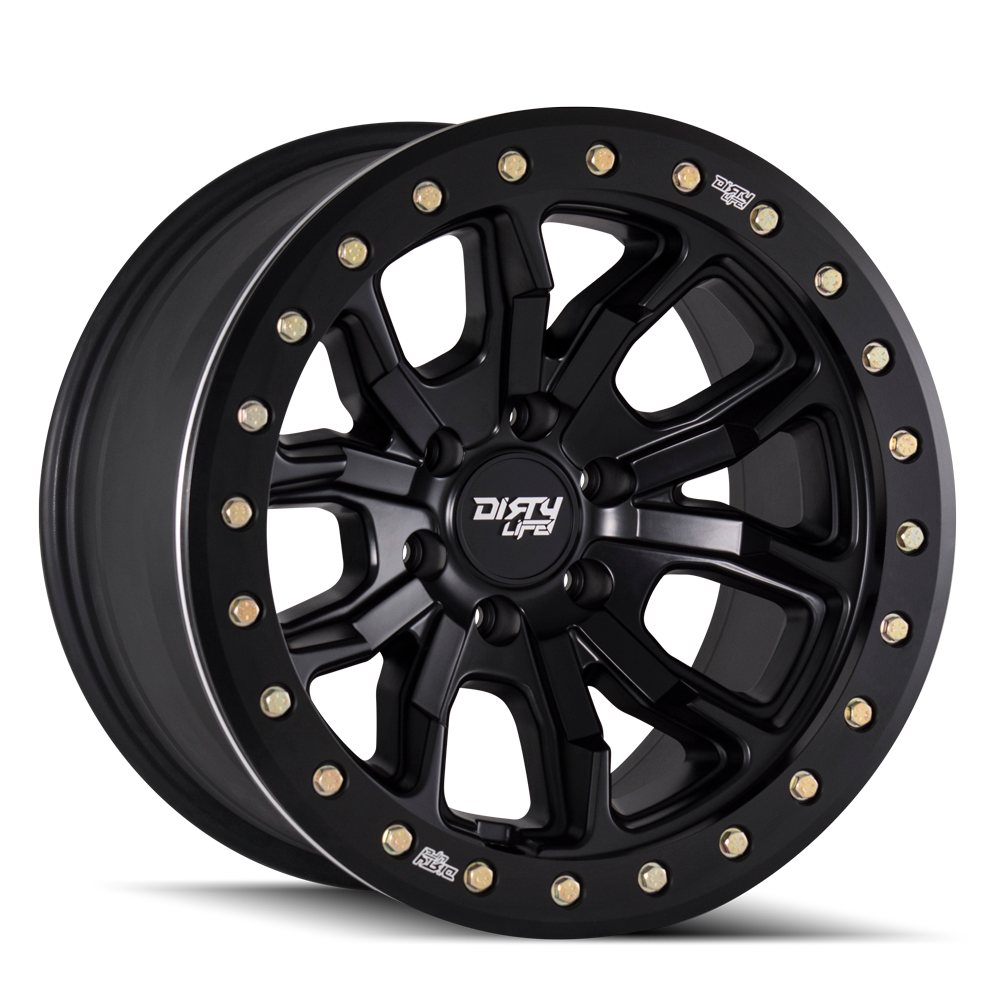 DIRTY LIFE DT-1 9303 SATIN BLACK 17X9 8-170 -12MM 130.8MM 9303-7970MB