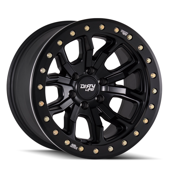 DIRTY LIFE DT-1 9303 SATIN BLACK 17X9 5-127 -12MM 78.1MM 9303-7973MB12