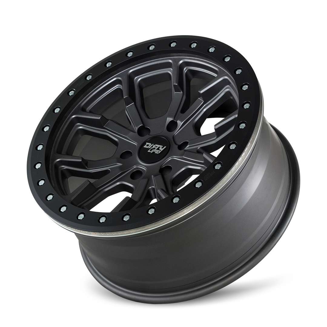 DIRTY LIFE DT-1 9303 SATIN GUNMETAL 17X9 5-114.3 -12MM 72.6MM 9303-7965MGT12