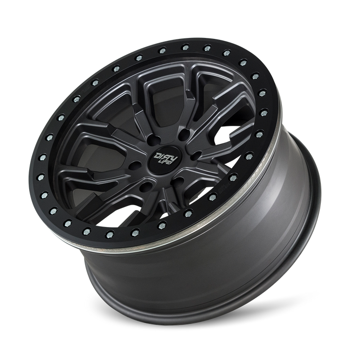 DIRTY LIFE DT-1 9303 SATIN GUNMETAL 17X9 5-127 -38MM 78.1MM 9303-7973MGT38