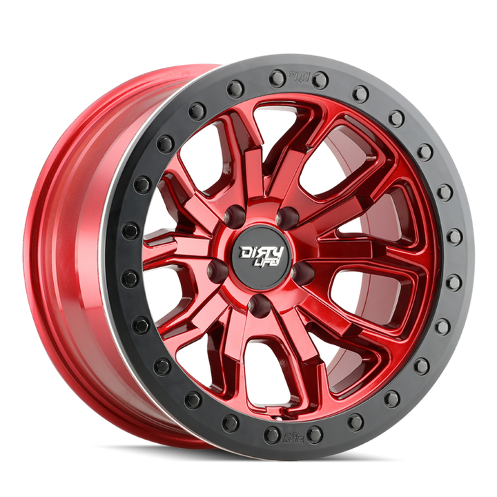 DIRTY LIFE DT-1 9303 CRIMSON CANDY RED 17X9 5-127 -38MM 78.1MM 9303-7973R38