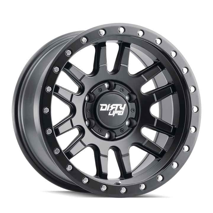 DIRTY LIFE CANYON PRO 9309 SATIN BLACK 17X9 5-127 -12MM 71.5MM 9309-7973MB12