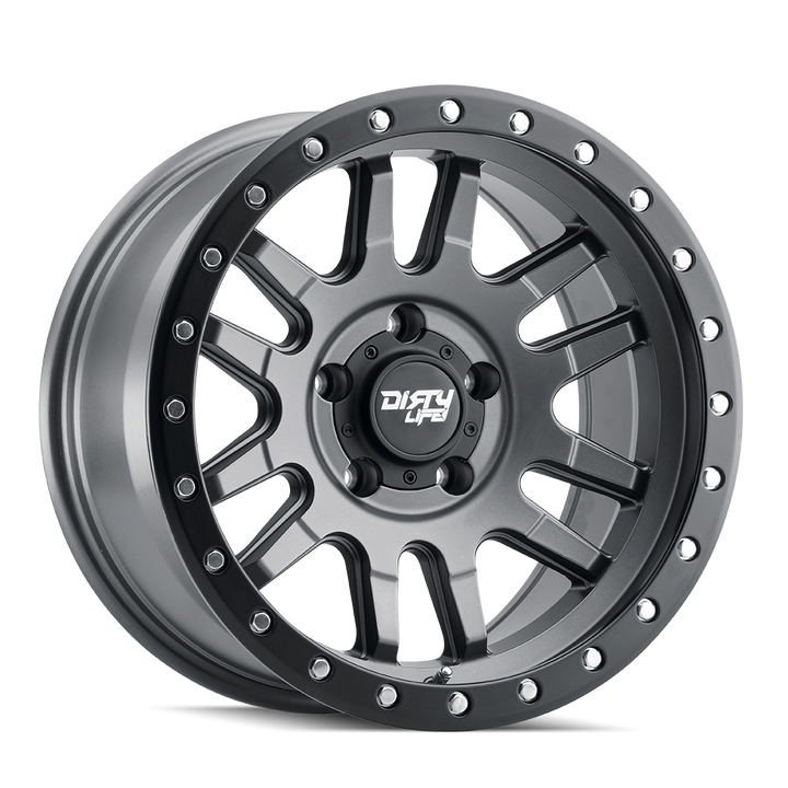 DIRTY LIFE CANYON PRO 9309 SATIN GRAPHITE 17X9 5-127 -12MM 71.5MM 9309-7973MGT12