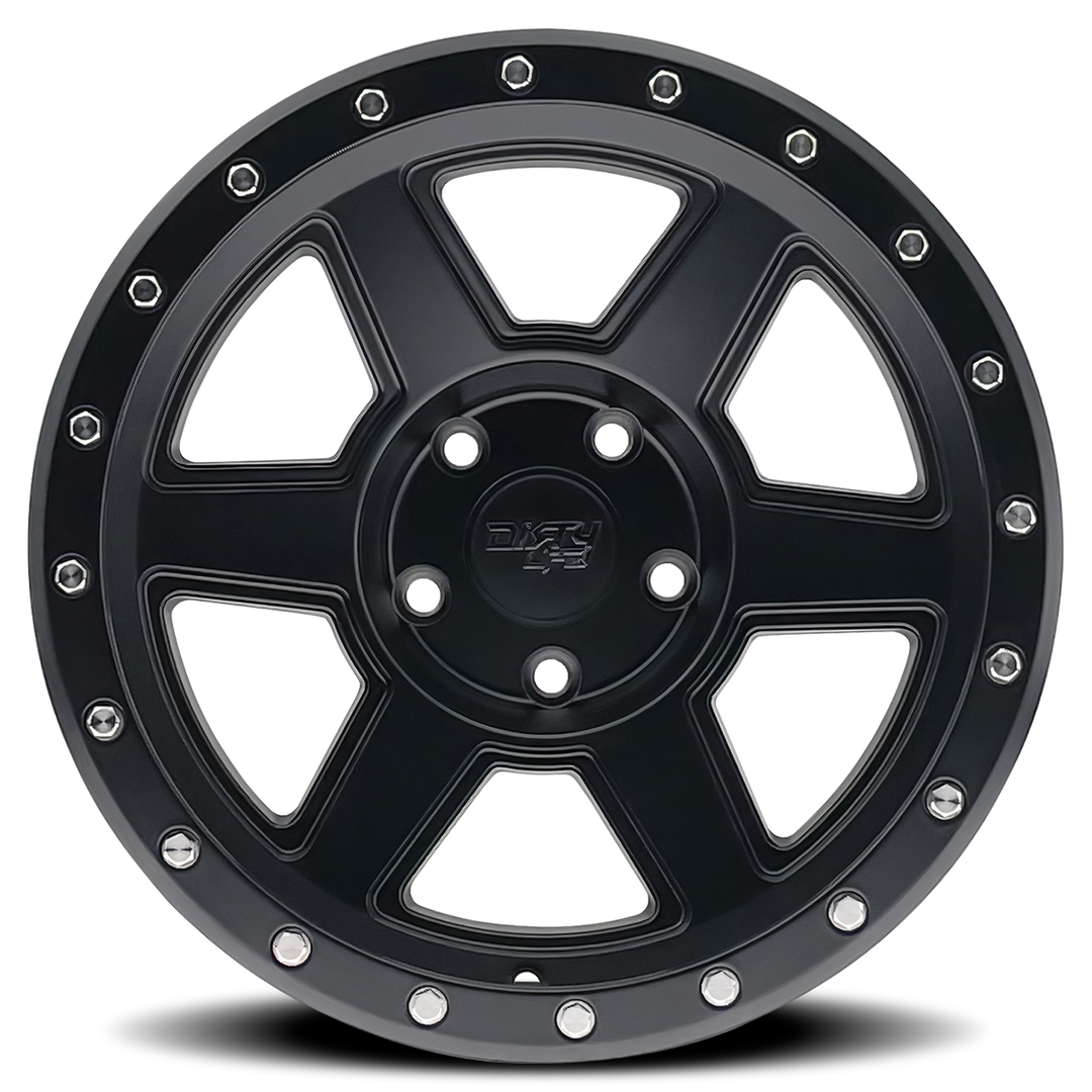 DIRTY LIFE COMPOUND 9315 MATTE BLACK 17X9 6-135 -12MM 87.1MM 9315-7936MB12