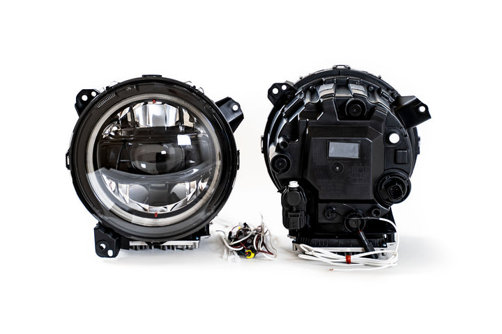 2018-22 Jeep JL &amp; 2020-22 Jeep JT LED Headlights - Black