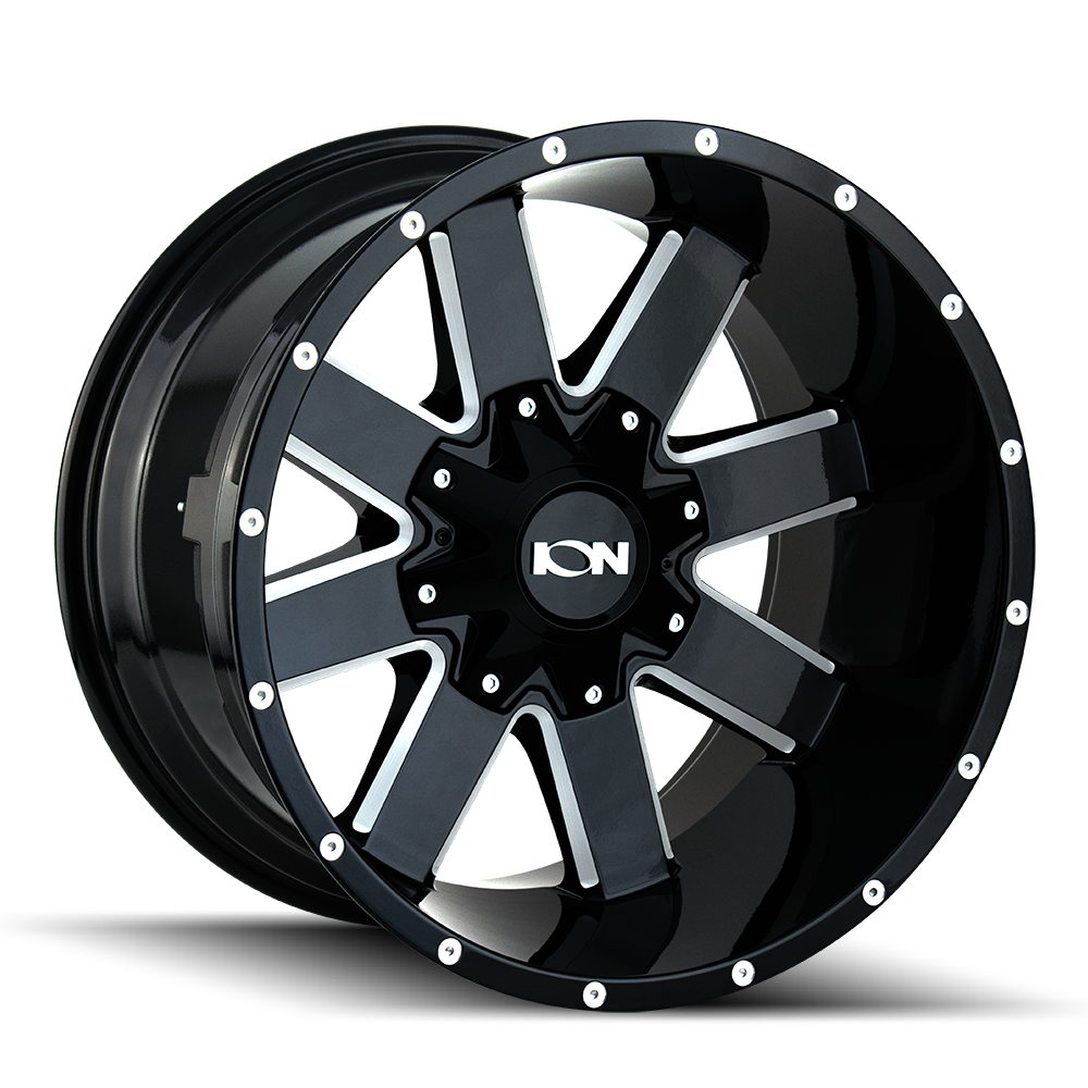 ION 141 GLOSS BLACK MILLED 20X10 8-180 -19MM 124.1MM 141-2178M