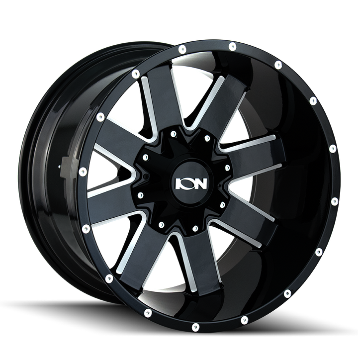 ION 141 GLOSS BLACK MILLED 18X9 6-120/6-139.7 18MM 78.1MM 141-8994M18