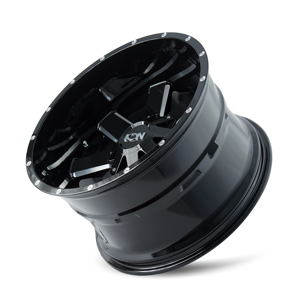 ION TYPE 141 GLOSS BLACK MILLED 20X9 6-135/6-139.7 -12MM 106MM 141-2937M-12