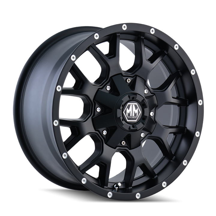 MAYHEM WARRIOR 8015 MATTE BLACK 18X9 6-135/6-139.7 18MM 106MM