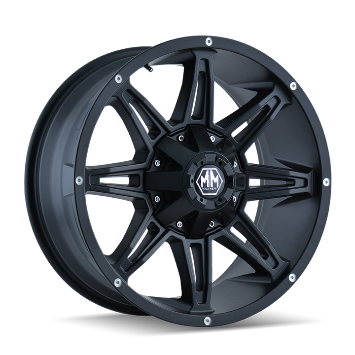 MAYHEM RAMPAGE 8090 MATTE BLACK 17X9 8-180 18MM 124.1MM