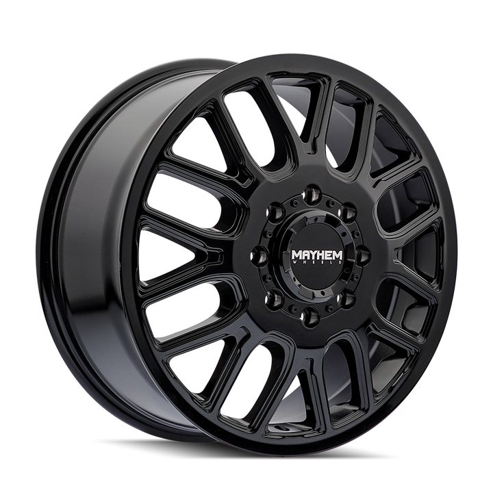MAYHEM COGENT DUALLY 8107D GLOSS BLACK 20X8.25 8-165.1 115MM 121.3MM