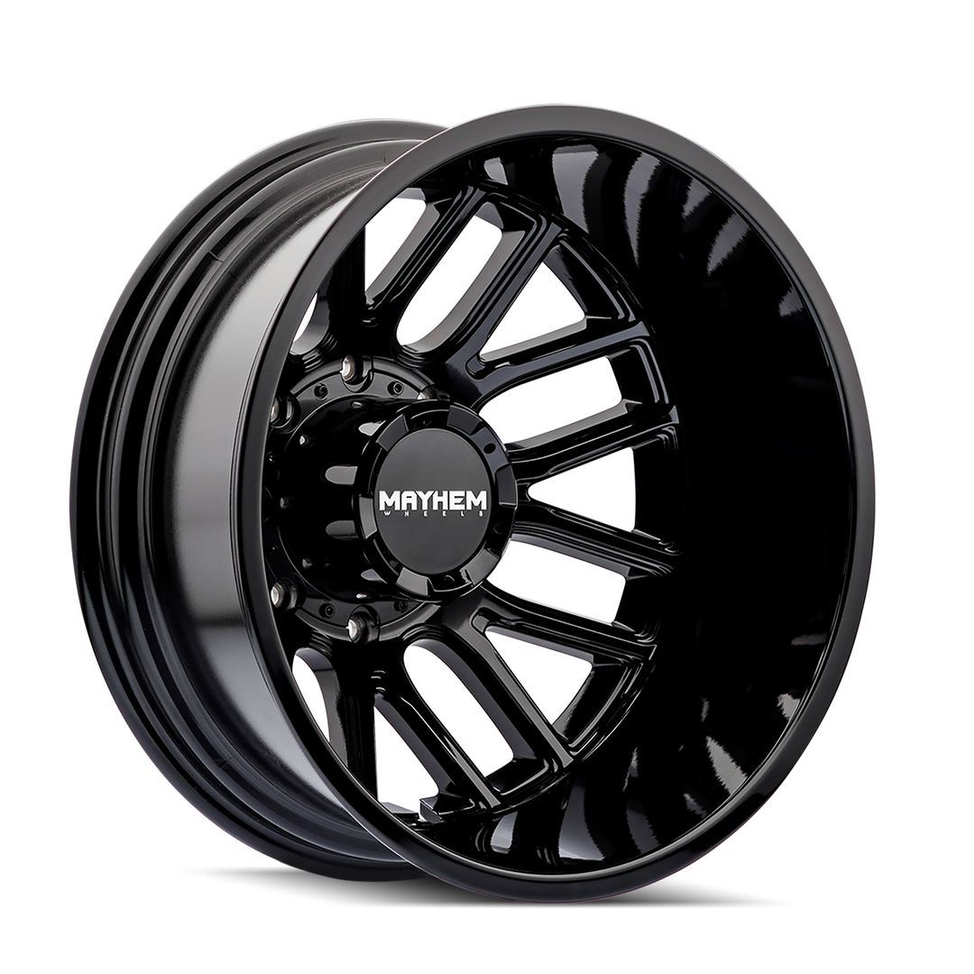 MAYHEM COGENT DUALLY 8107D GLOSS BLACK 17X6.5 8-200 -142MM 142MM