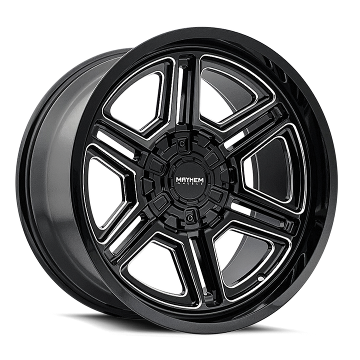 MAYHEM HERMOSA 8117 BLACK MILLED 20X10 8-170 -25MM 125.2MM