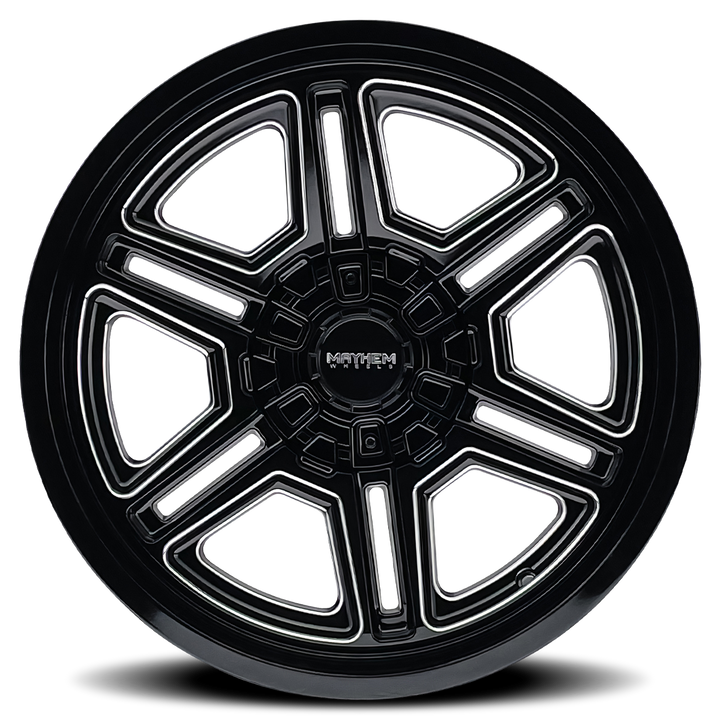 MAYHEM HERMOSA 8117 BLACK MILLED 20X10 8-170 -25MM 125.2MM