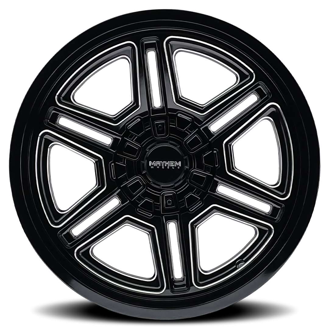 MAYHEM HERMOSA 8117 BLACK MILLED 20X10 8-165.1 -25MM 130.8MM