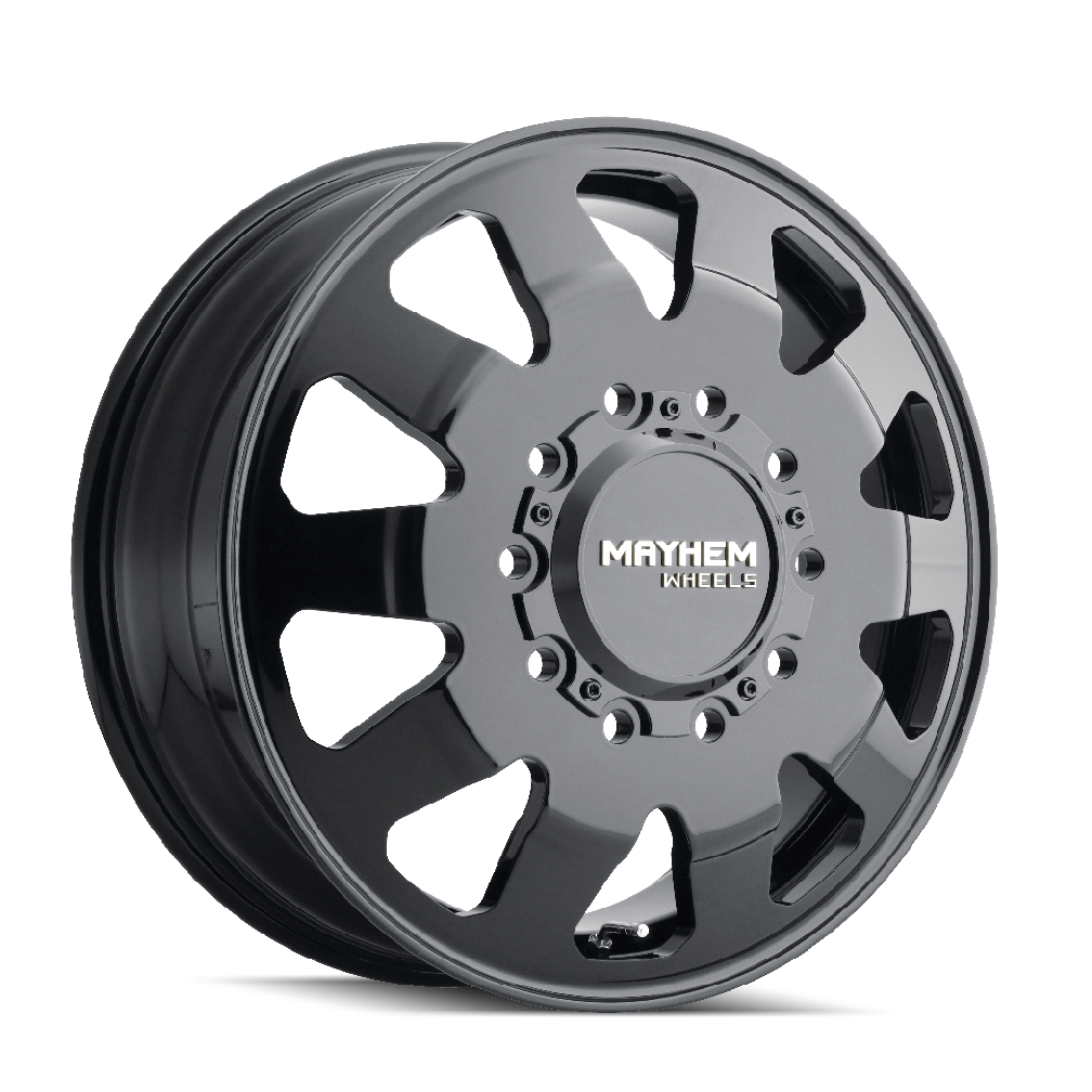 MAYHEM CHALLENGER 8181 FORGED GLOSS BLACK 22X8.25 10-225 169MM 170.1MM