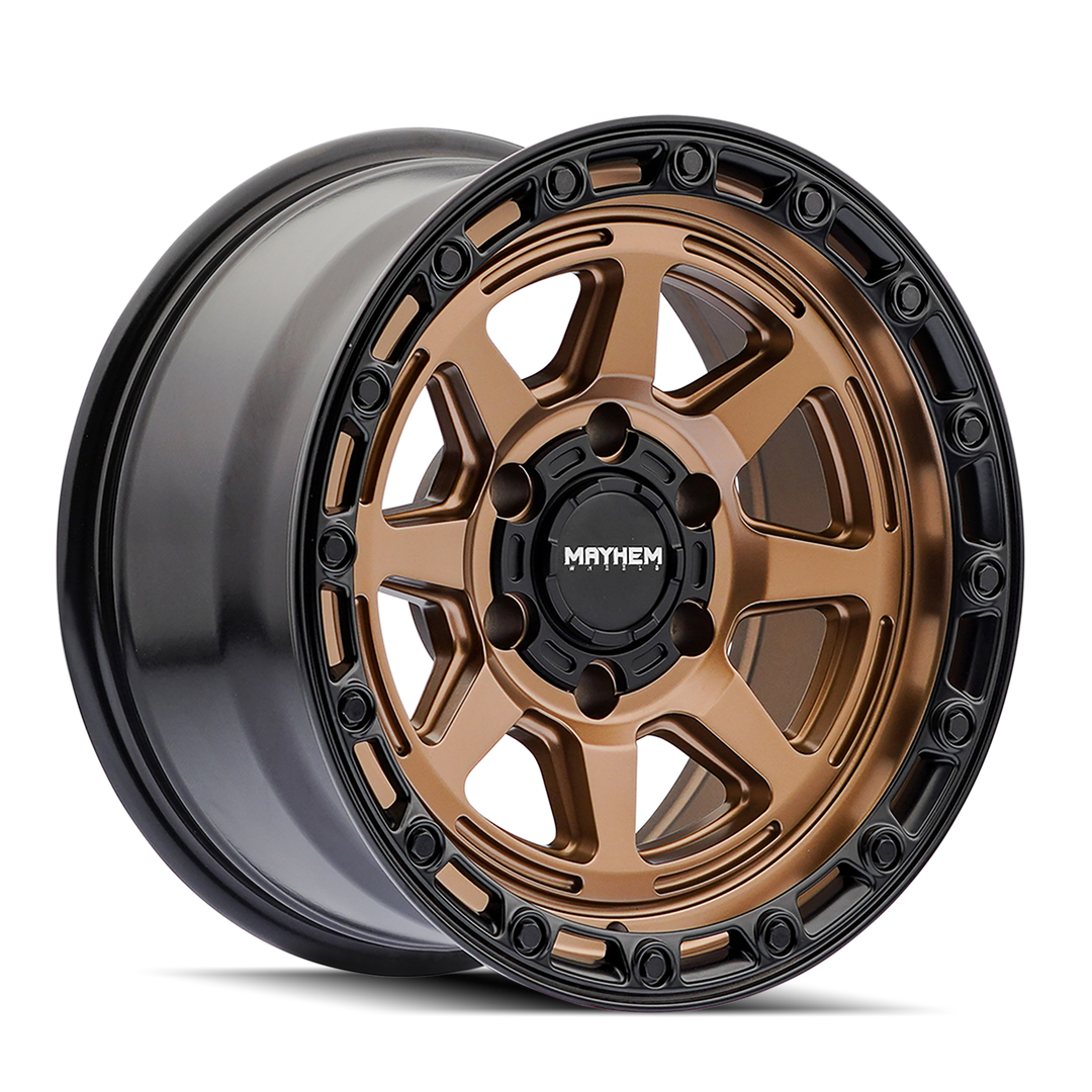MAYHEM RIDGELINE 8306 SATIN BRONZE 17X8.5 6-139.7 -6MM 106.1MM