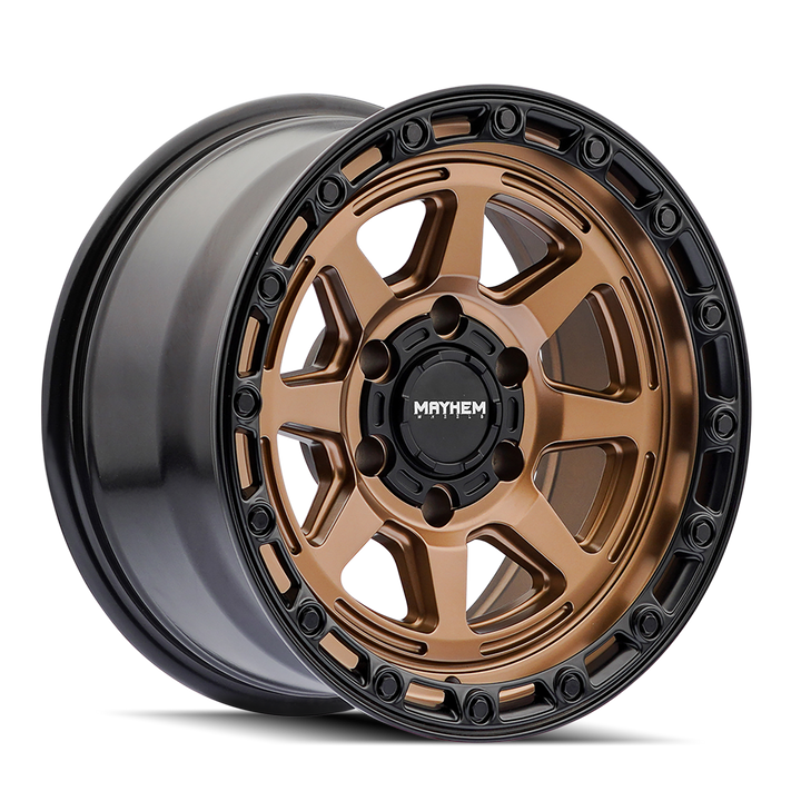 MAYHEM RIDGELINE 8306 SATIN BRONZE 17X8.5 6-139.7 -6MM 106.1MM