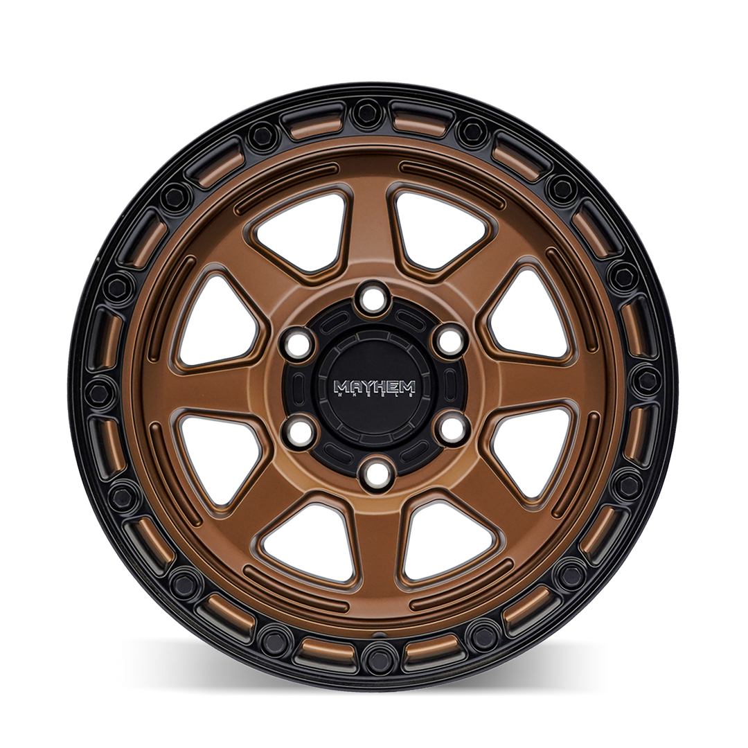 MAYHEM RIDGELINE 8306 SATIN BRONZE 17X8.5 5-127 -6MM 78.1MM