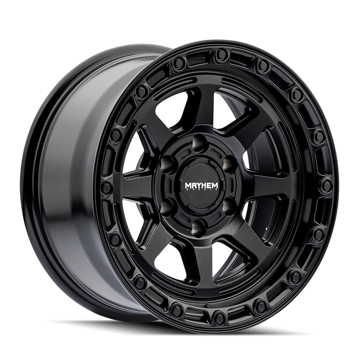 MAYHEM RIDGELINE 8306 SATIN BLACK 17X8.5 6-135 -6MM 87.1MM