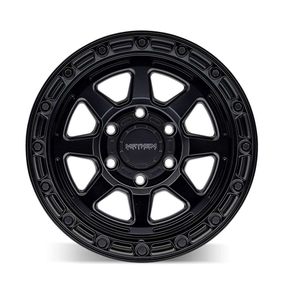 MAYHEM  RIDGELINE (8306) SATIN BLACK 20X9 8X165.1 18MM 125.2MM 8306-2981MB