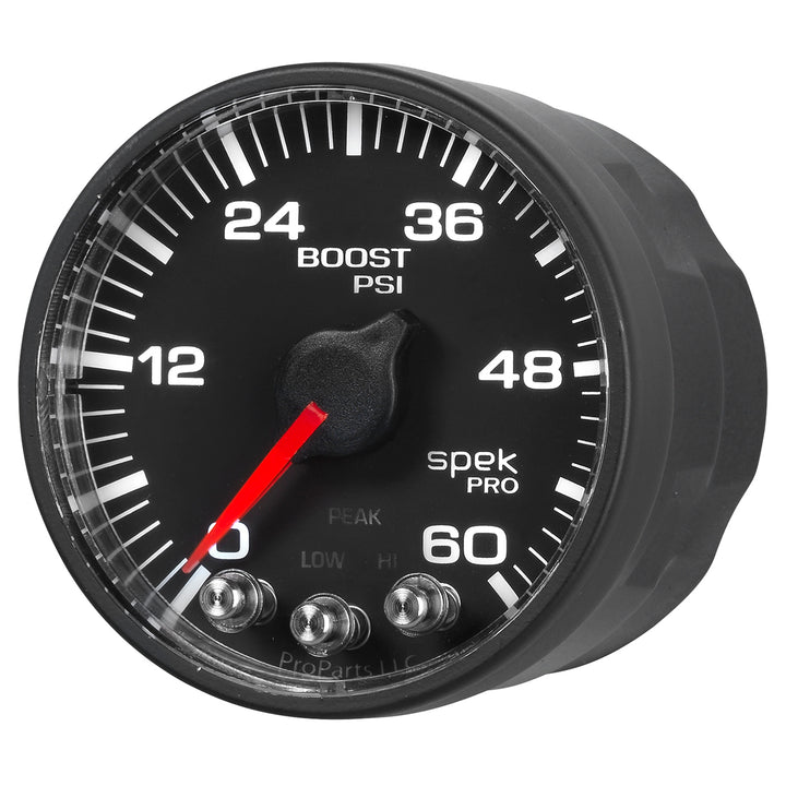 2-1/16 In. BOOST 0-60 PSI SPEK-PRO BLACK/BLACK