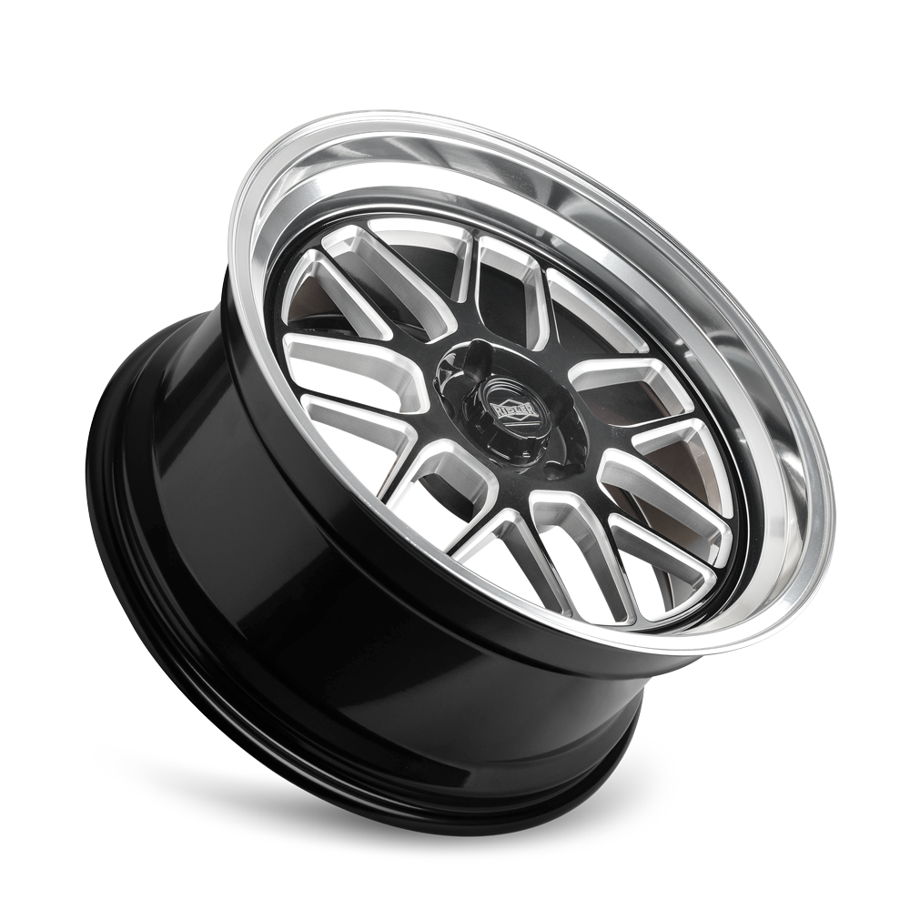 RIDLER 611 611 GLOSS BLACK MILLED WITH DIAMOND CUT LIP 20X8.5 5-127 0MM 83.82MM 611-2873GBMD