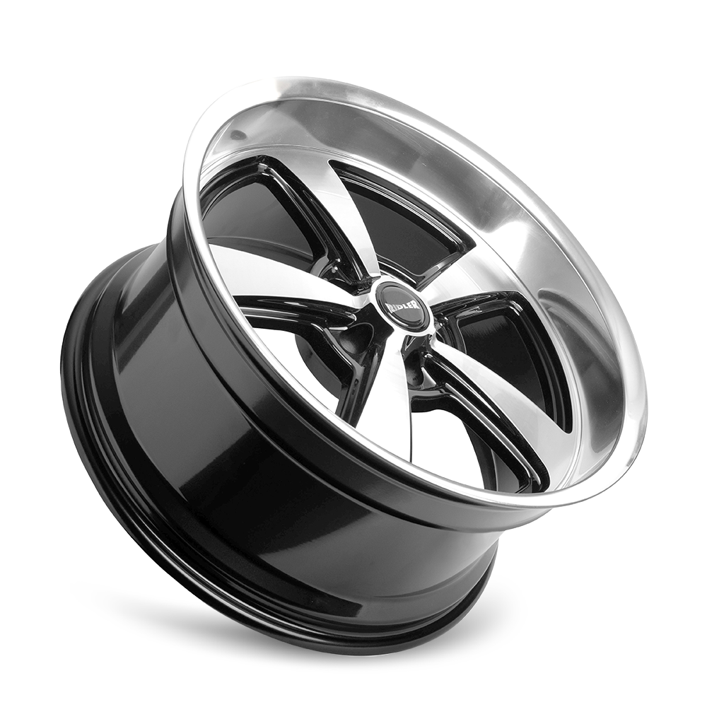 RIDLER 652 652 GLOSS BLACK WITH DIAMOND CUT FACE &amp; LIP 20X10 5-139.7 0MM 108.1MM 652-2185GBD