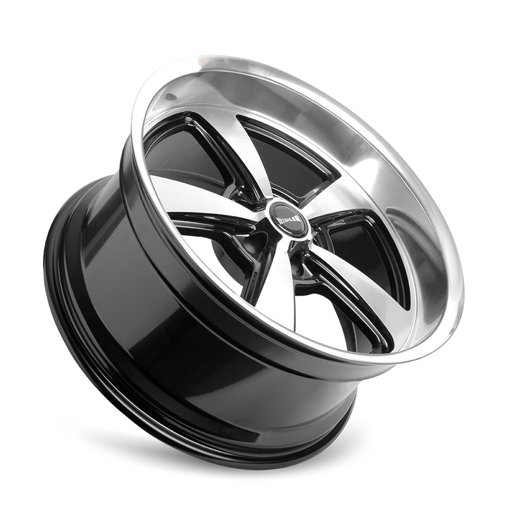 RIDLER 652 652 GLOSS BLACK WITH DIAMOND CUT FACE &amp; LIP 20X10 5-127 0MM 83.82MM 652-2173GBD