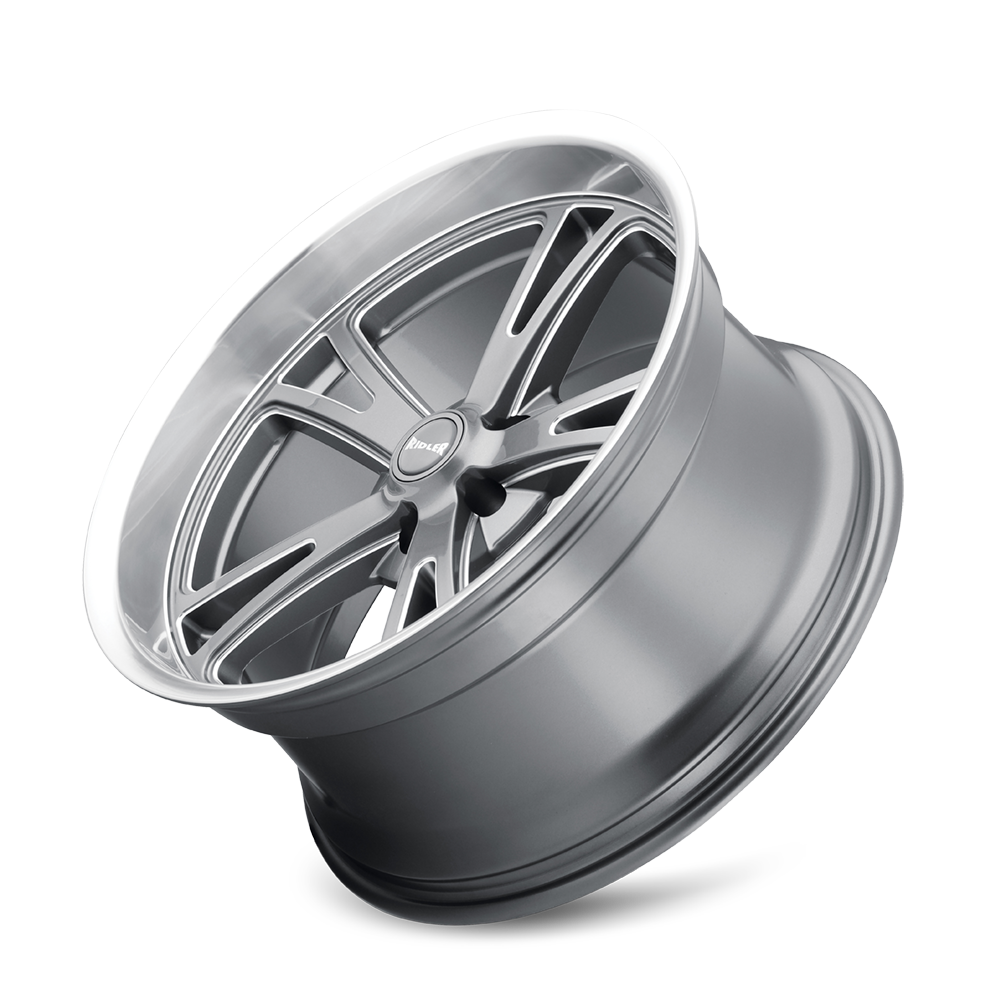RIDLER 606 GLOSS GREY MACHINED 18X9.5 5-120.65 0MM 83.82MM 606-8961G