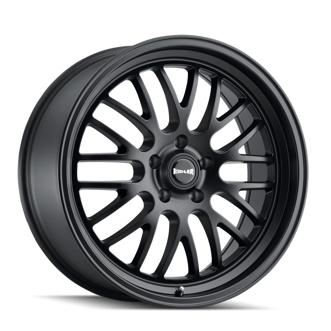 RIDLER 607 MATTE BLACK 18X9.5 5-120.65 6MM 83.82MM 607-8961MB