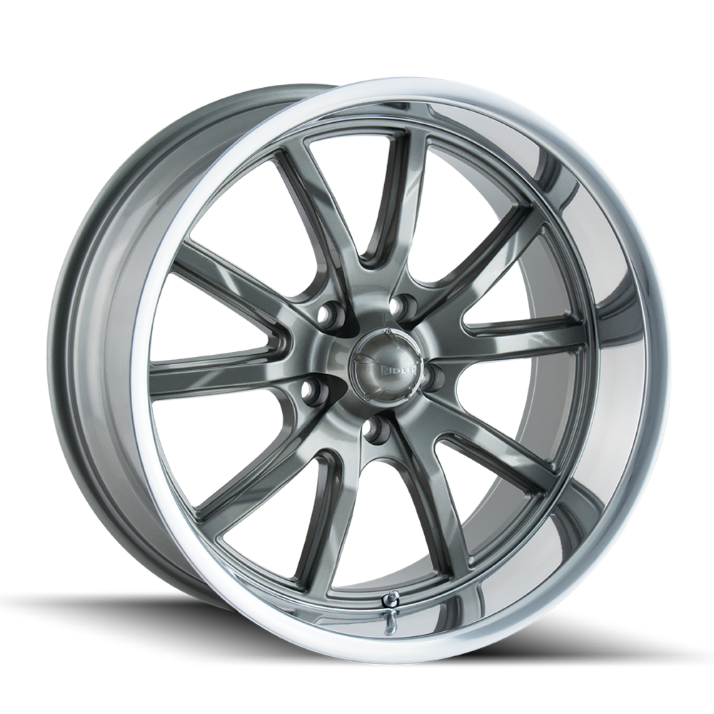 RIDLER 650 GLOSS GREY POLISHED 20X8.5 5-127 0MM 83.82MM 650-2873G