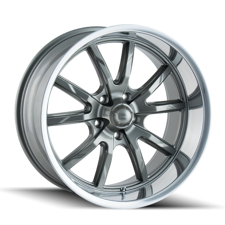 RIDLER 650 GLOSS GREY POLISHED 18X9.5 5-127 0MM 83.82MM 650-8973G