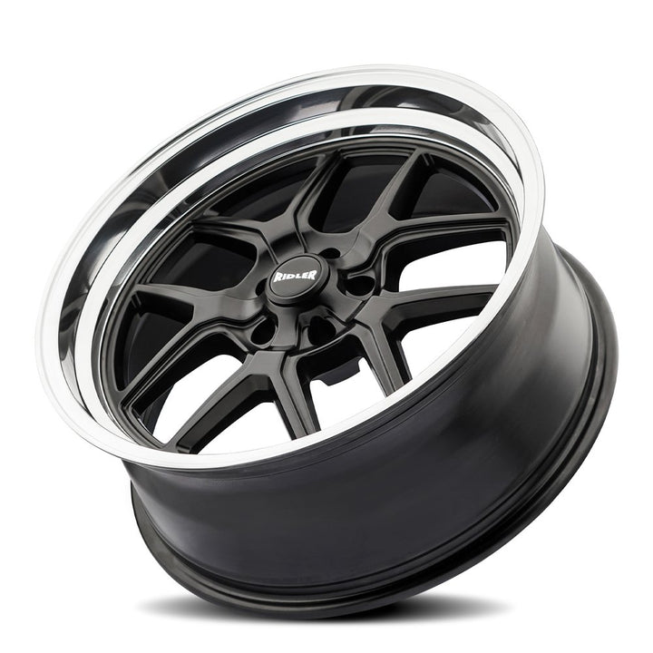 RIDLER 610 MATTE BLACK POLISHED 17X7 5-120.65 0MM 83.82MM 610-7761MB