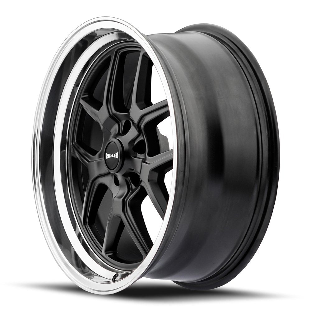 RIDLER 610 MATTE BLACK POLISHED 20X10 5-120.65 0MM 83.82MM 610-2161MB