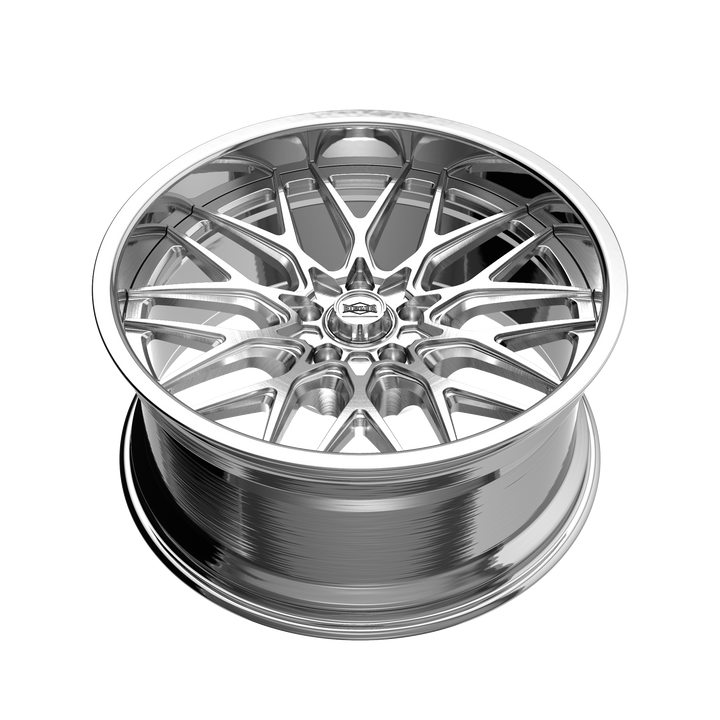 RIDLER 681 BRUSHED WITH POLISHED LIP 22X10.5 5-120.65 10MM 83.82MM 681-22161P