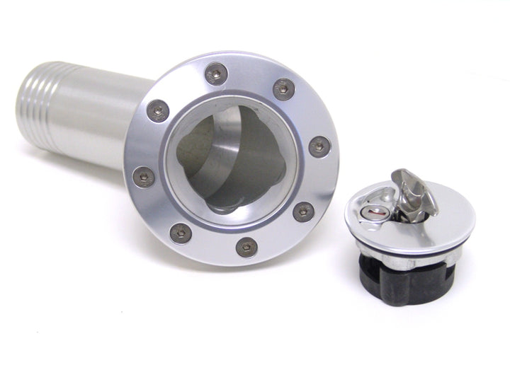 Billet Aluminum Gas Cap For 1967-1968 Camaro  Locking  Anodized Silver.