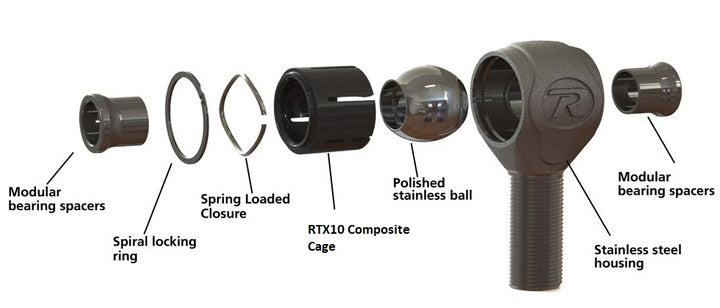 R-Joint 8 Pack - Weld-On. Includes 4 RH Threaded R-Joints And 4 Weld On R-Joints